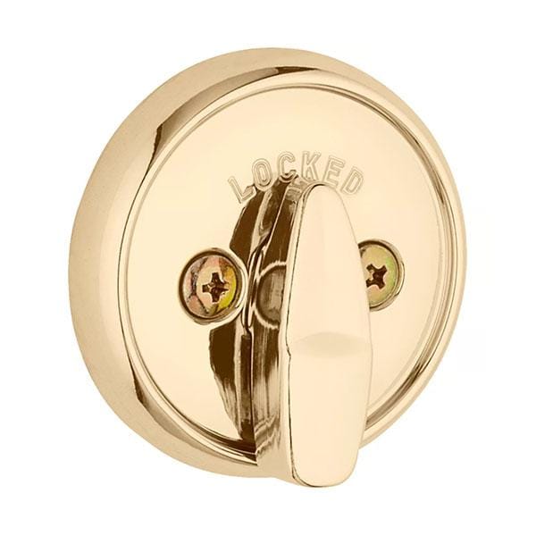 780 Series Satin Nickel Single Cylinder Deadbolt Featuring SmartKey Security / Polished Bra